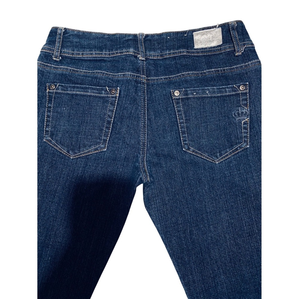 Imperial Star Dark Wash Bootcut Flare Jeans Women's Size 7‎ Stretch Denim - Picture 10 of 12